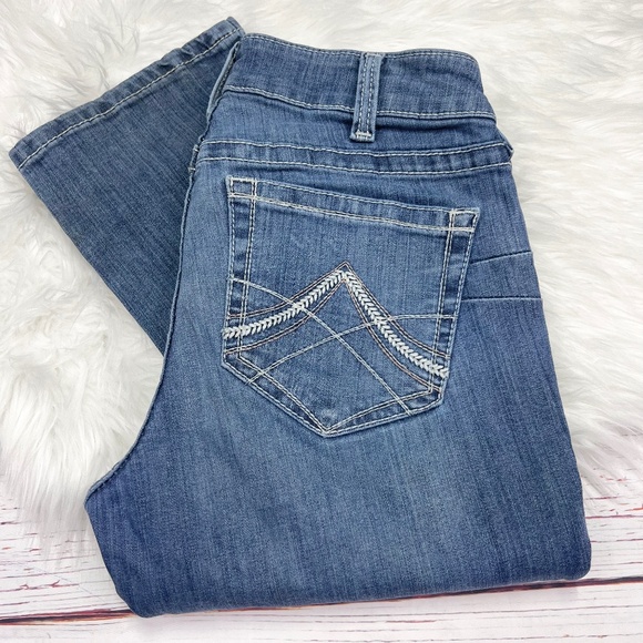 |•ARIAT•| Pre-loved Straight Leg Jeans Western Size 30 Long - Picture 1 of 9